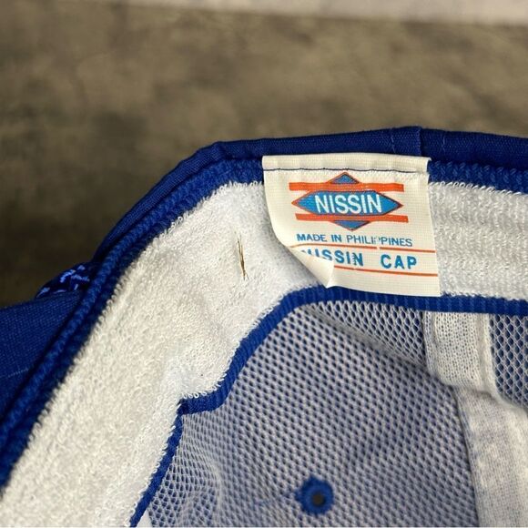 VTG Lafayette Wire Production Inc Blue Adjustable Strapback Hat OS - Picture 12 of 12